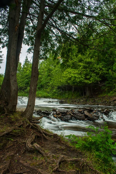 Oquecoc Vízesés Michigan Alsó Félszigetén — Stock Fotó