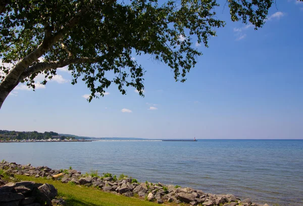 Uitzicht Stad Petoskey Michigan — Stockfoto