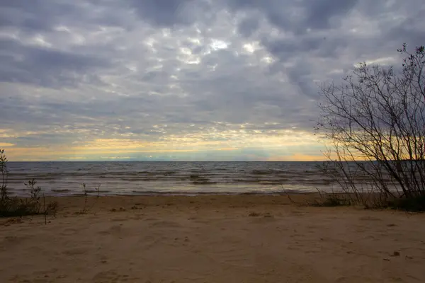 Resimli Kayalar Ulusal Lakeshore Michigan — Stok fotoğraf