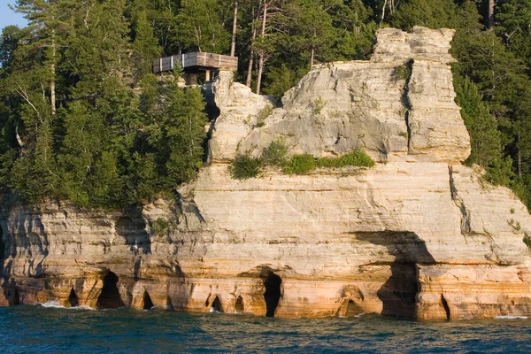 Resimli Kayalar Ulusal Lakeshore Michigan — Stok fotoğraf