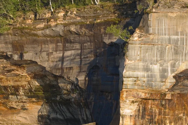 Rochers Photographiés National Lakeshore Michigan — Photo