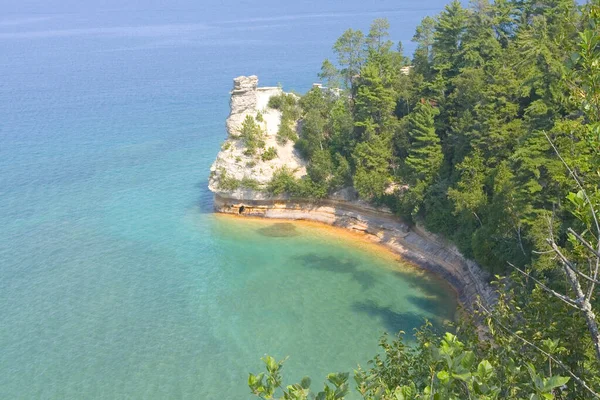 Resimli Kayalar Ulusal Lakeshore Michigan — Stok fotoğraf