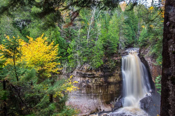 Abgebildete Felsen Nationales Seeufer Michigan — Stockfoto