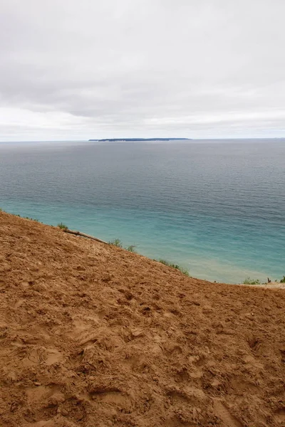 Piramit Noktası Yolu Uyuyan Ayı Kumulları Ulusal Lakeshore Michigan — Stok fotoğraf