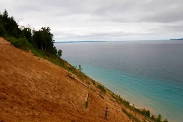 Pyramid Point Trail Sleeping Bear Dunes National Lakeshore Michigan — 图库照片