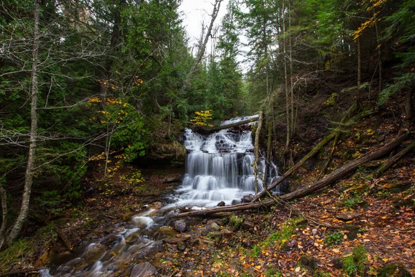 Wagner Fällt Landschaftlich Reizvolle Standort Michigan — Stockfoto