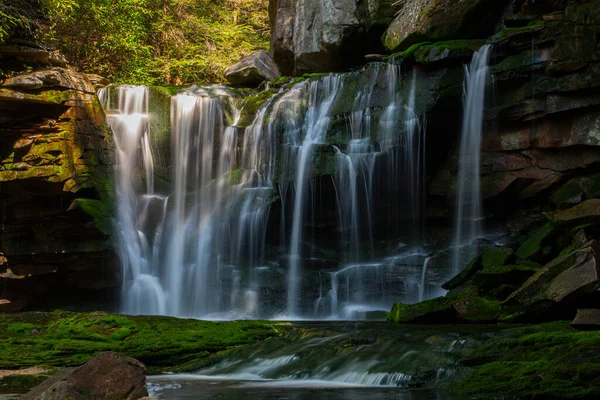 Elakala Falls Blackwater Falls State Park Западная Вирджиния — стоковое фото