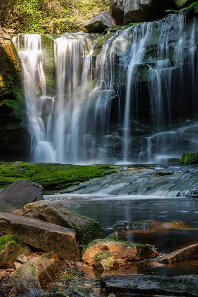 Wodospad Elakala Park Stanowy Blackwater Falls Wirginia Zachodnia — Zdjęcie stockowe