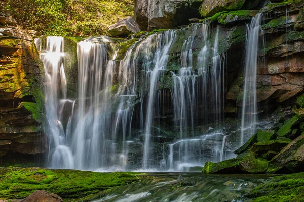 Wodospad Elakala Park Stanowy Blackwater Falls Wirginia Zachodnia — Zdjęcie stockowe