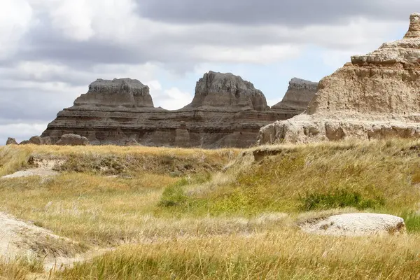 Vistas Desde Sendero Notch Trail Parque Nacional Badlands Dakota Del —  Fotos de Stock