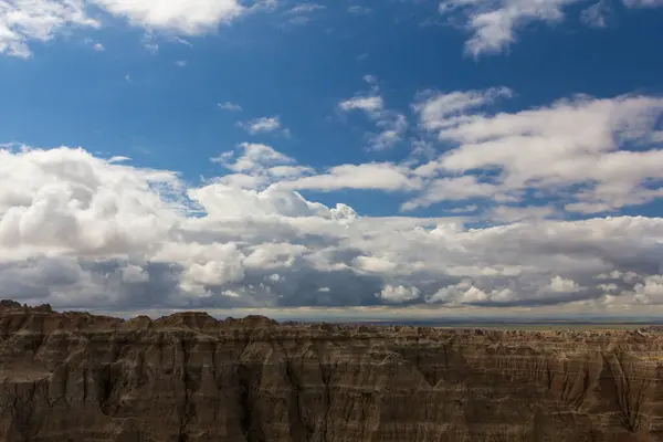 Pinnacles Kilátással Badlands Nemzeti Park Dél Dakota — Stock Fotó