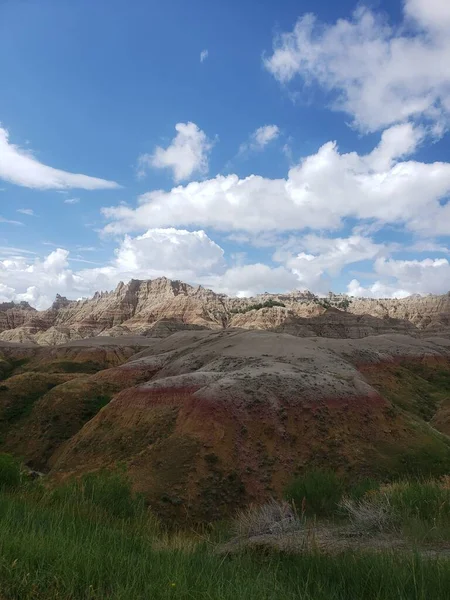 Montañas Amarillas Vista Parque Nacional Badlands Dakota Del Sur —  Fotos de Stock