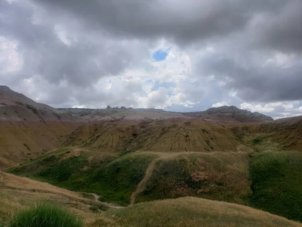 Sarı Tepeler Tepesi Çorak Topraklar Ulusal Parkı Güney Dakota — Stok fotoğraf