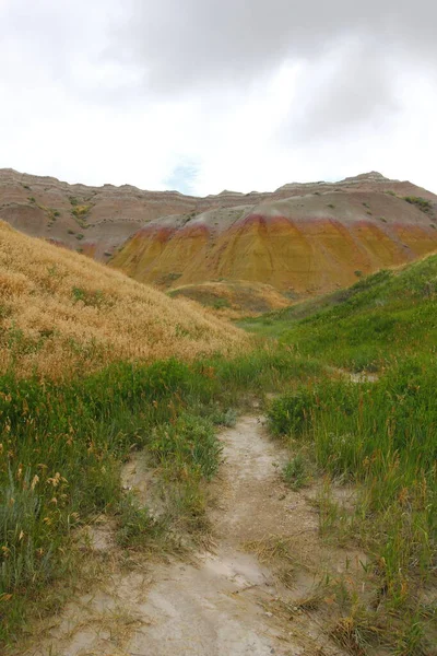 Montañas Amarillas Vista Parque Nacional Badlands Dakota Del Sur — Foto de Stock