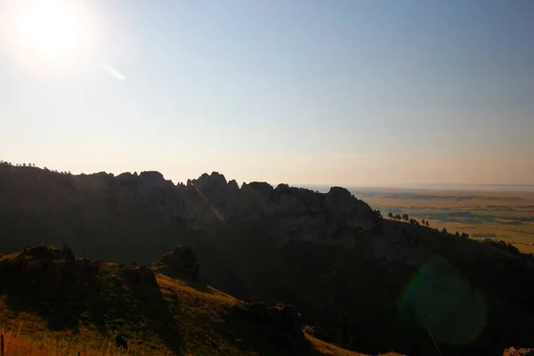 Widok Park Stanowy Bear Butte Dakota Południowa — Zdjęcie stockowe