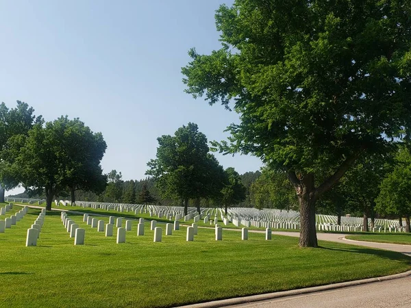 Black Hills National Cemetery Summer South Dakota — стокове фото