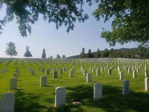 Black Hills National Cemetery Summer South Dakota — стокове фото