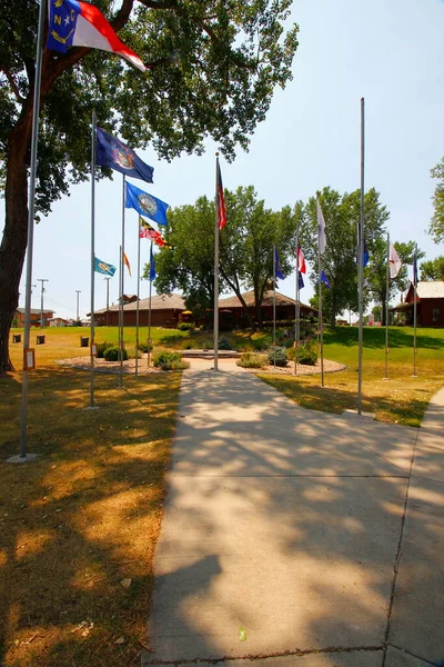 Geographical Center Monument Belle Fourche South Dakota Stock Photo