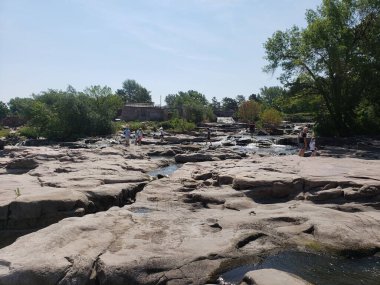 Falls Park Manzarası, Sioux Falls, Güney Dakota