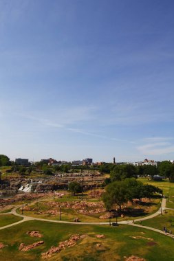 Falls Park Manzarası, Sioux Falls, Güney Dakota