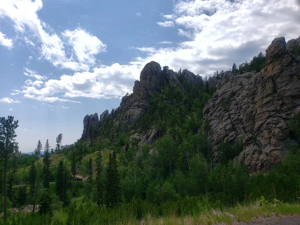 Utsikt Från Needles Highway Sommaren South Dakota — Stockfoto