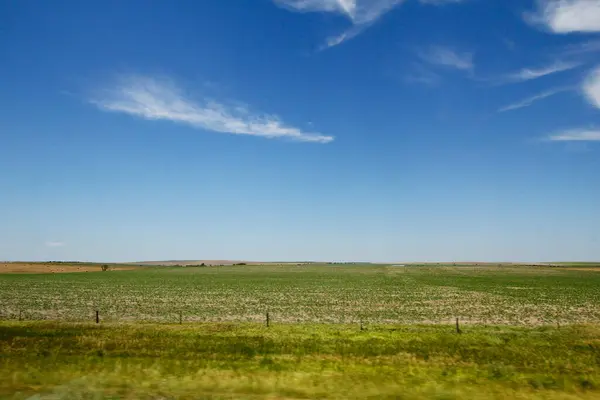 Zonnige Dag Met Wolken Grote Vlakten Zuid Dakota — Stockfoto