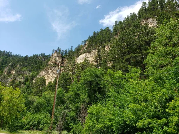 Widok Kanion Spearfish Kanion Spearfish Scenic Byway Dakota Południowa — Zdjęcie stockowe