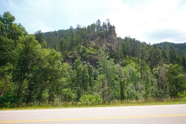 Άποψη Του Spearfish Canyon Spearfish Canyon Scenic Byway Νότια Ντακότα — Φωτογραφία Αρχείου