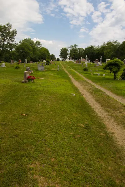 Cemitério Rural Morill Maine — Fotografia de Stock