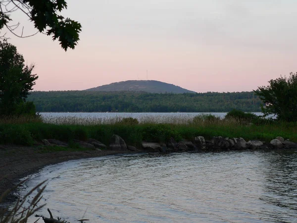 Pemandangan Gunung Waldo Sebelah Danau Swan Maine — Stok Foto