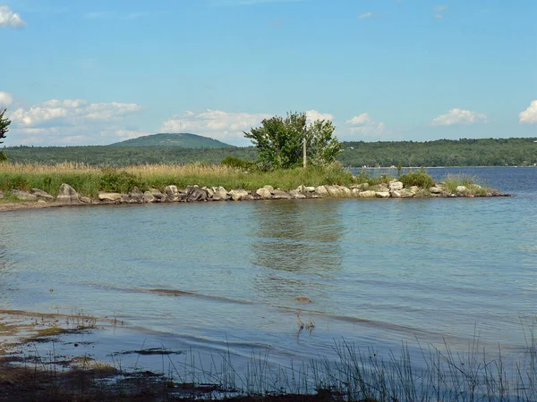 Pemandangan Gunung Waldo Sebelah Danau Swan Maine — Stok Foto