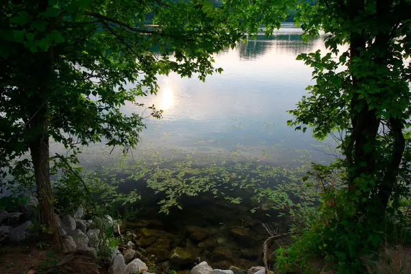 Evening Antrim Lake Park Columbus Ohio — Stock Photo, Image