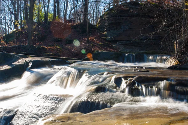 Park Rzeczny David Fortier Olmstead Falls Ohio — Zdjęcie stockowe