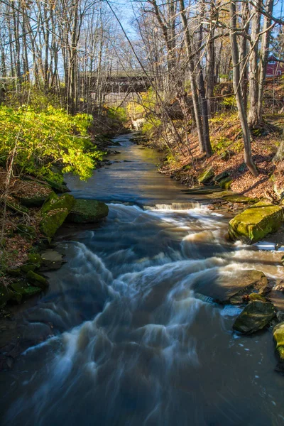 Park Rzeczny David Fortier Olmstead Falls Ohio — Zdjęcie stockowe