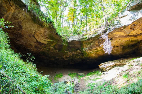 Caverna Hosak Parque Estadual Salt Fork Ohio — Fotografia de Stock