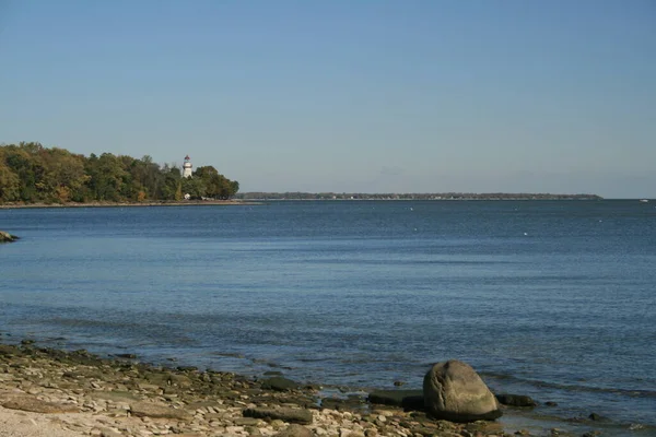 Erie Gölü 'ndeki Mermer Kafa, Ohio manzarası