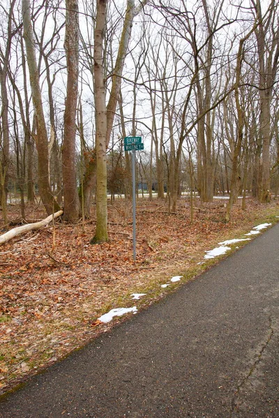 Utsikt Från Olentangy Trail Columbus Ohio — Stockfoto