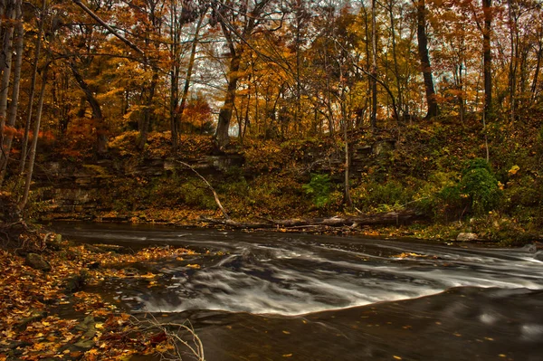 Rocky Fork Creek Hösten Gahanna Ohio — Stockfoto