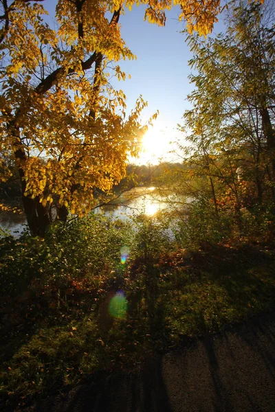 Alum Creek Park North Westerville Ohio Herbst — Stockfoto