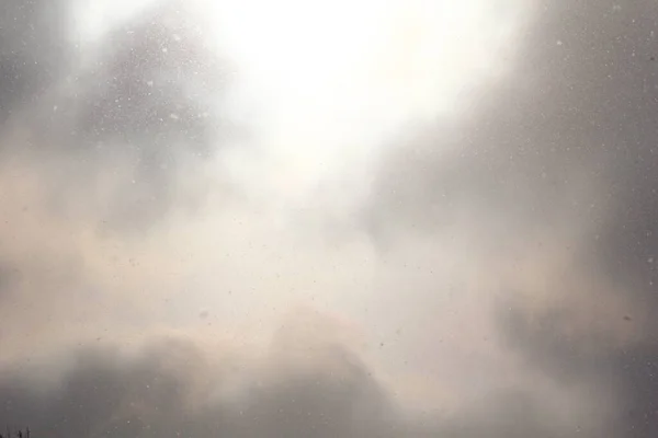 Θλιμμένος Χειμερινός Ουρανός Ομίχλη Σύννεφα — Φωτογραφία Αρχείου