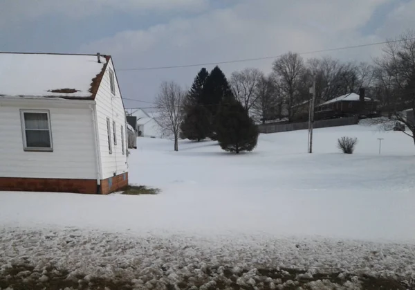 Verschiedene Winterszenen Freien Ohio — Stockfoto
