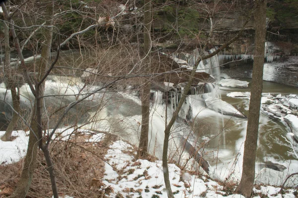 Great Falls Tinkers Creek Viaduct Park Bedford Ohio — Fotografia de Stock