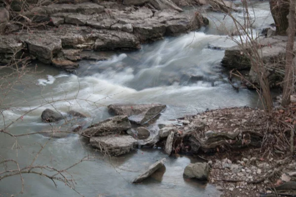 Indian Run Falls Park Dublin Ohio — Stock fotografie