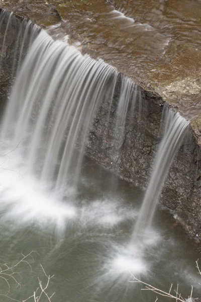 俄亥俄州都柏林市Indian Run Falls Park — 图库照片