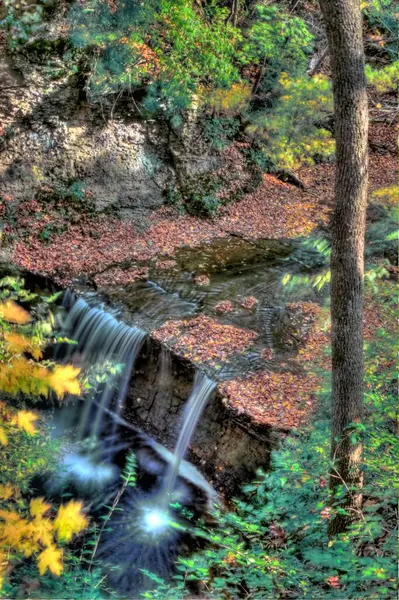 Indian Run Falls Park Dublin Ohio — Stockfoto