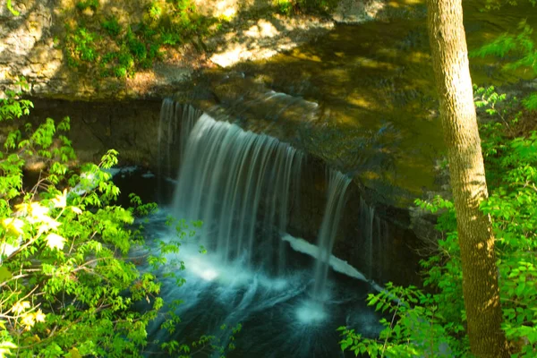 Indian Run Falls Park Dublin Ohio — Stock Photo, Image