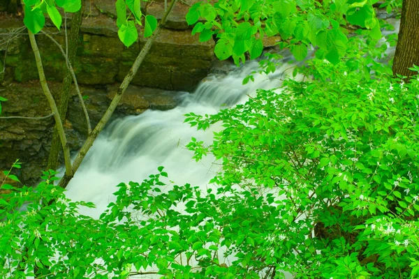 Indian Run Falls Park Dublin Ohio — Stock Photo, Image