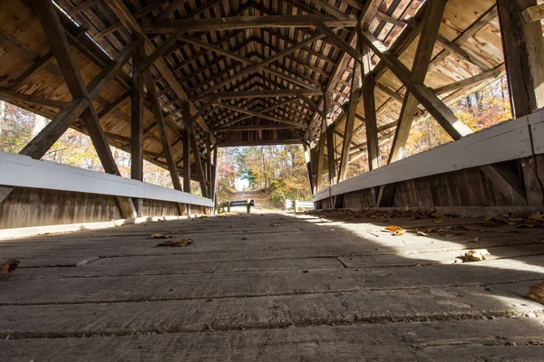 Monk Hollow Covered Bridge Ohio — Fotografia de Stock