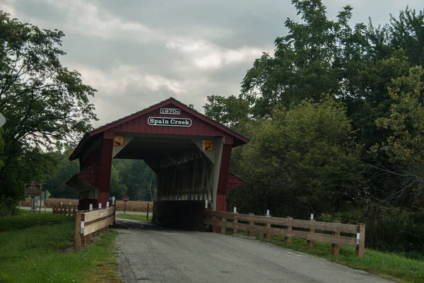 Covered Bridges Union County Ohio — стокове фото