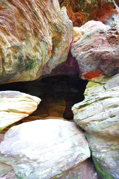 Rockhouse Hocking Hills State Park Ohio — Stock fotografie